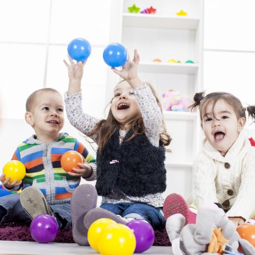 Kids playing in the room